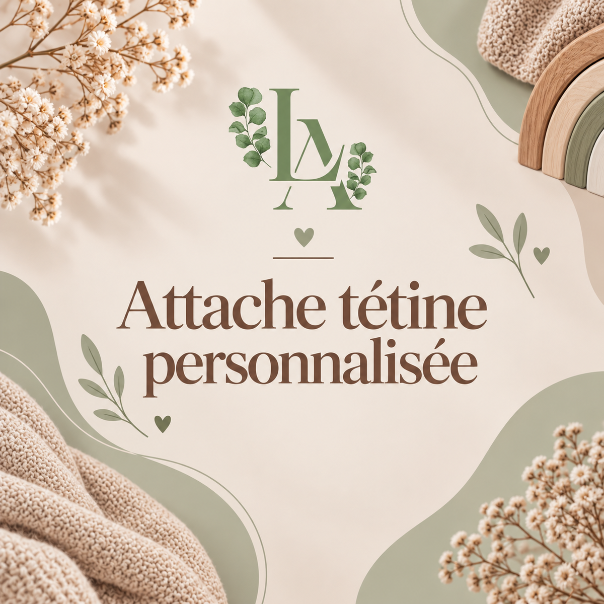 Personalisierte Schnullerkette