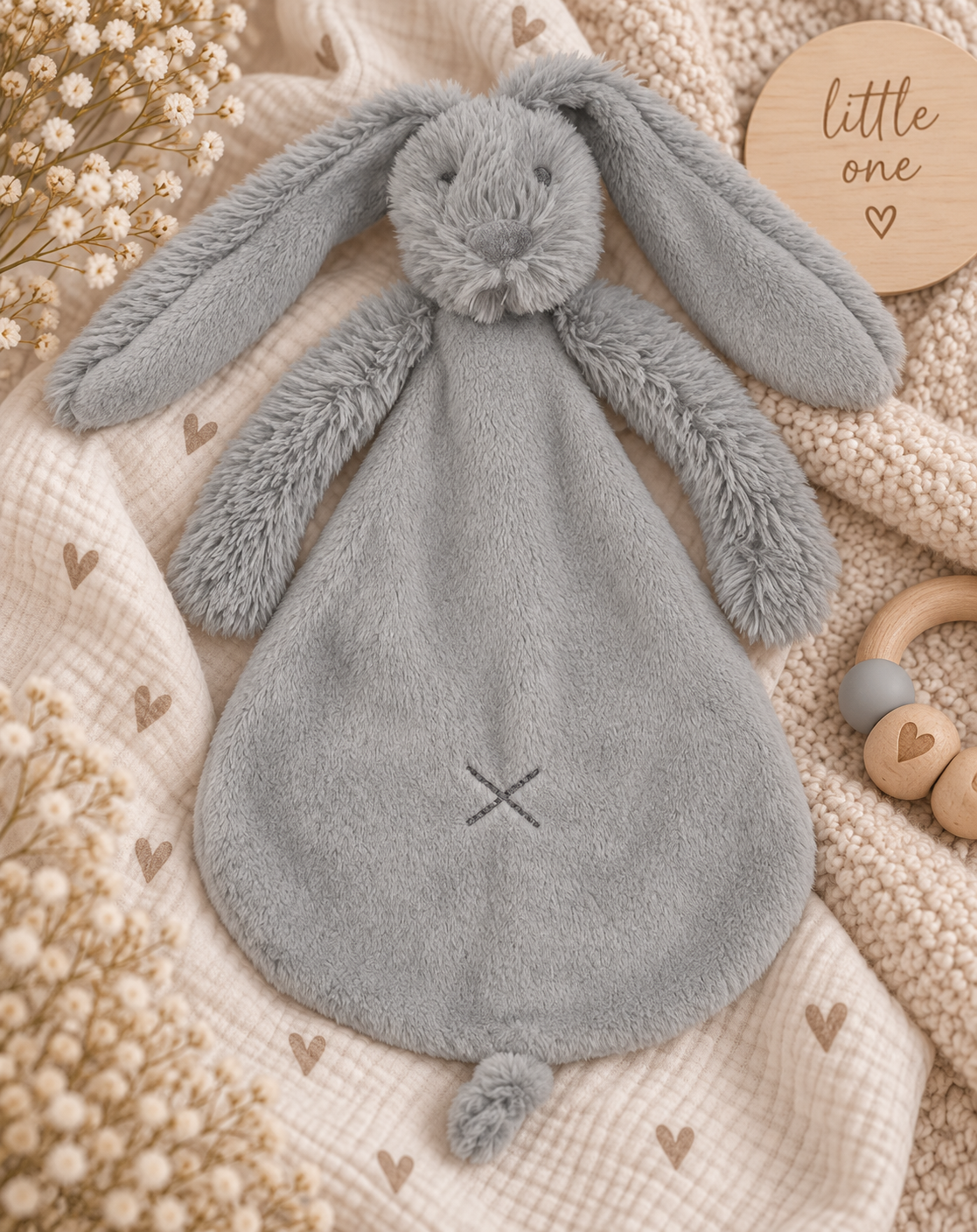 Doudou personnalisé gris